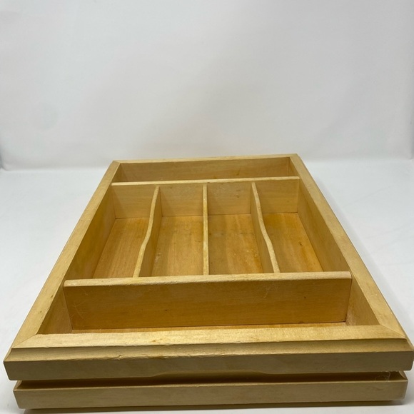 Gorham Wooden Silverware Organizer Tray - Picture 5 of 11